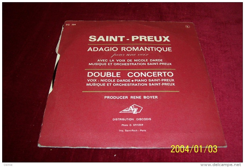 SAINT  PREUX  ° ADAGIO ROMANTIQUE - Complete Collections