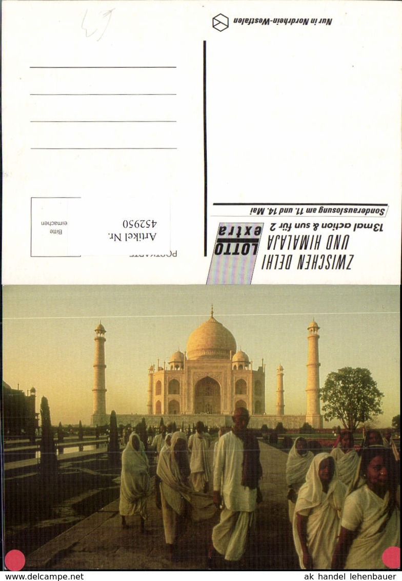 452950,India Agra Taj Mahal Mausoleum Volkstypen - Indien