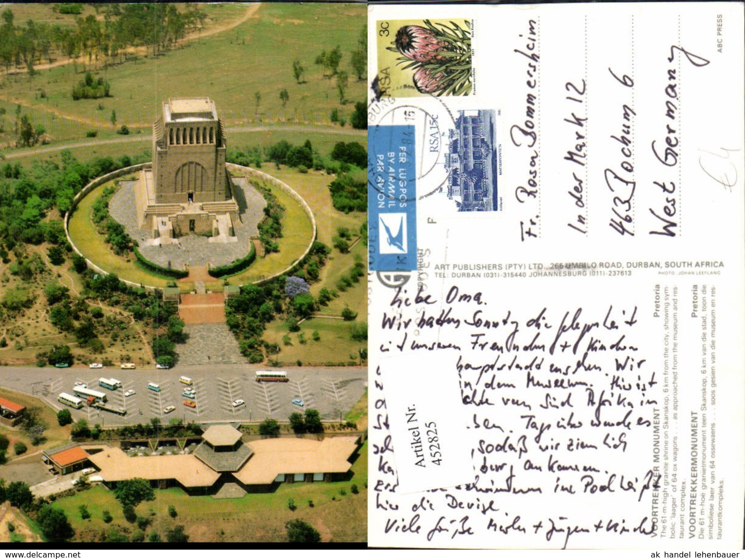 452825,South Africa Pretoria Voortrekker Monument Shrine On Skanskop - Südafrika