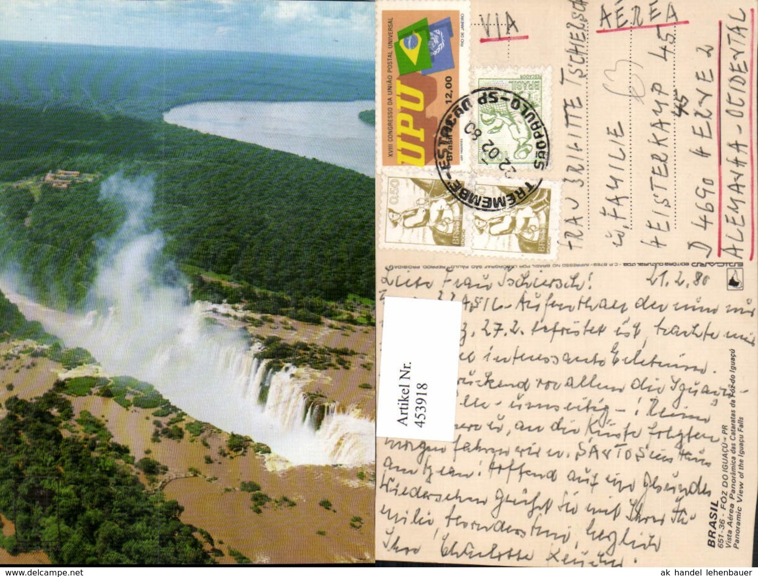 453918,Brazil Foz Do Iguacu Iguacu Falls Wasserfall - Sonstige & Ohne Zuordnung