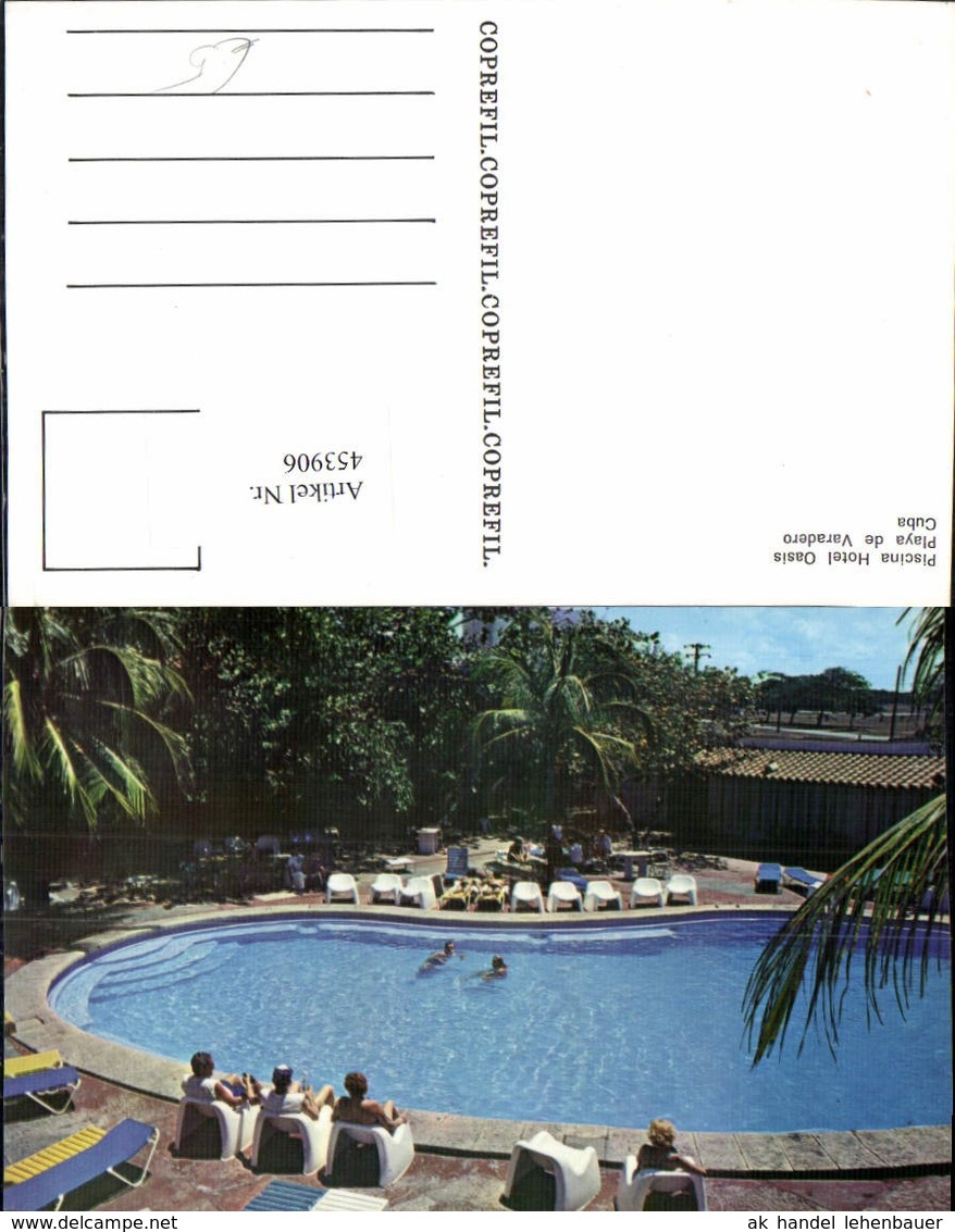 453906,Cuba Playa De Varadero Piscina Hotel Oasis Pool - Sonstige & Ohne Zuordnung