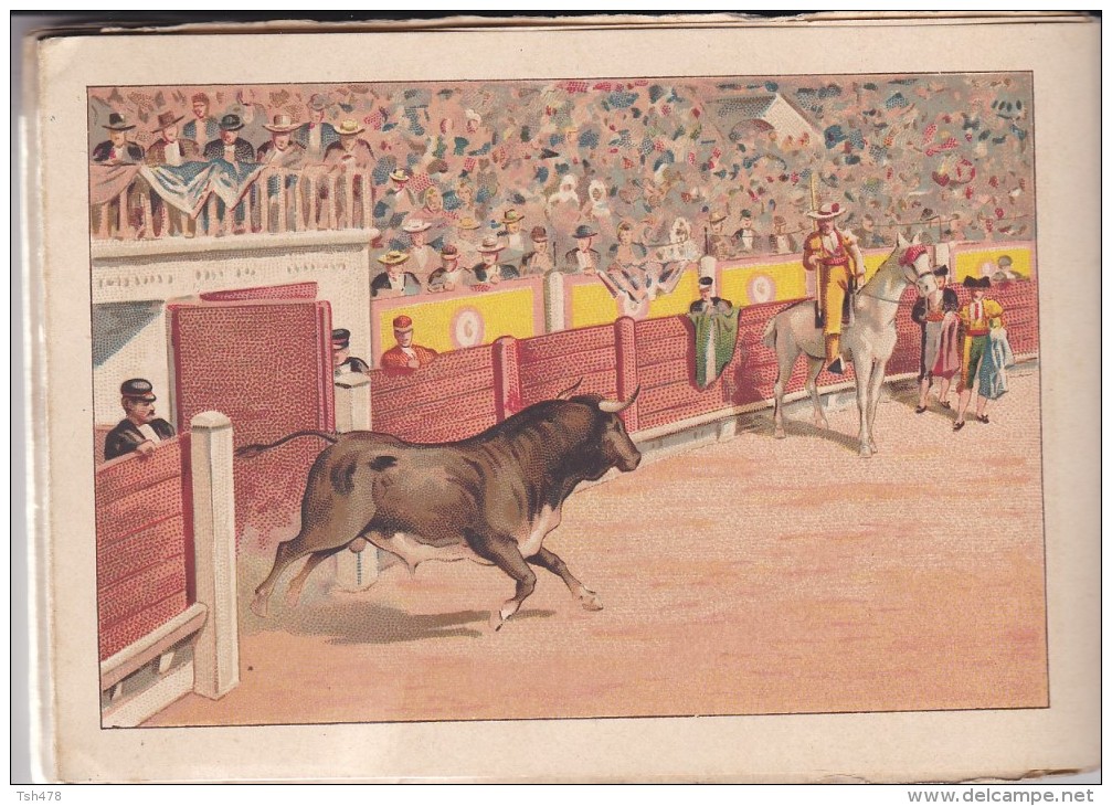 CORRIDA--scène De Corrida Dépliant 12 Vues---(état TRES Moyen )--voir 5 Scans - Corrida