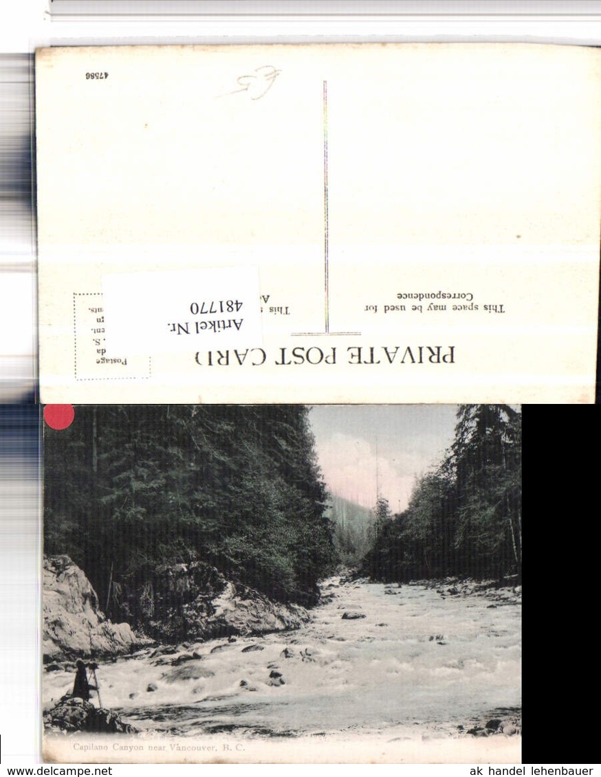 481770,British Columbia Vancouver Capilano Canyon Fluss - Sonstige & Ohne Zuordnung