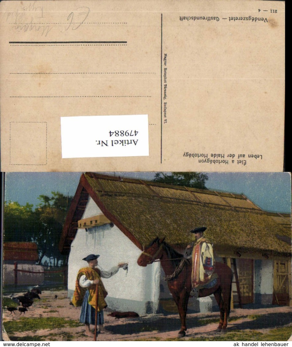 479884,Typen Ungarn Pferd Leben A. D. Haide Hortobagy Volkstypen Europa - Europa