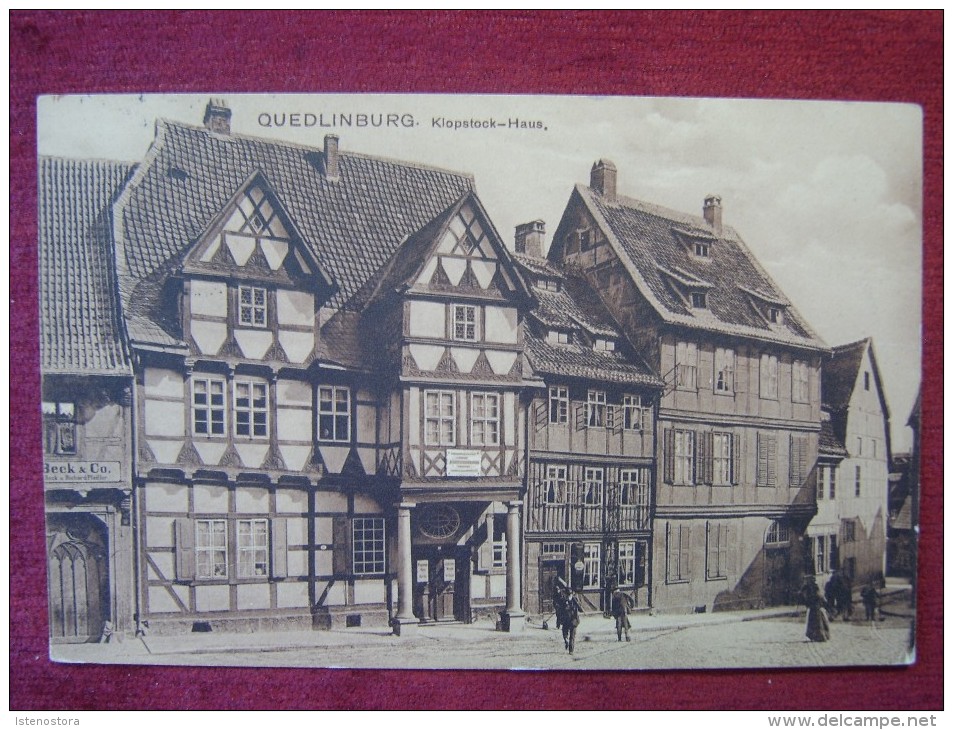 GERMANY / QUEDLINBURG / KLOPSTOCK HAUS / 1910 - Quedlinburg
