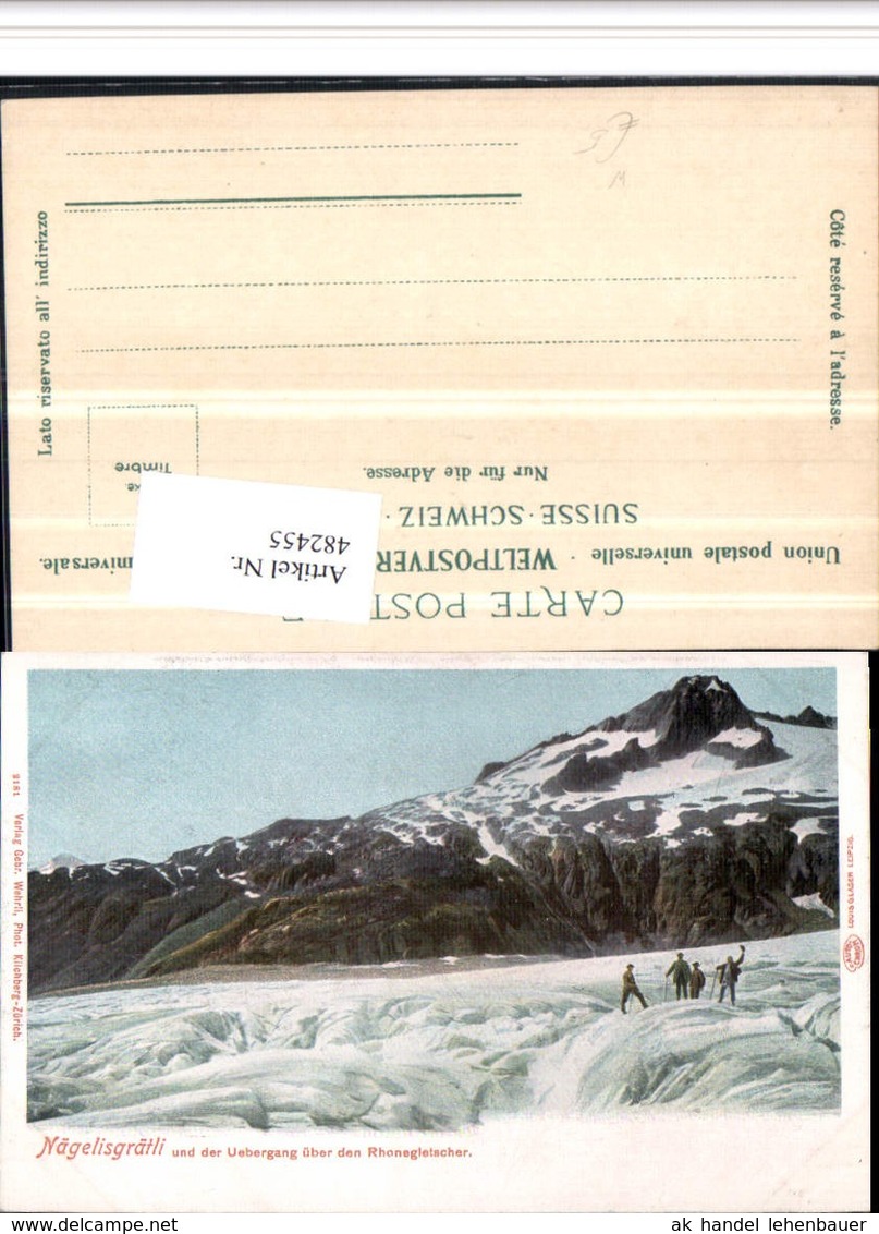 482455,N&auml;gelisgr&auml;tli B. Obergoms Gletscher Bergkulisse Kt Wallis - Obergoms