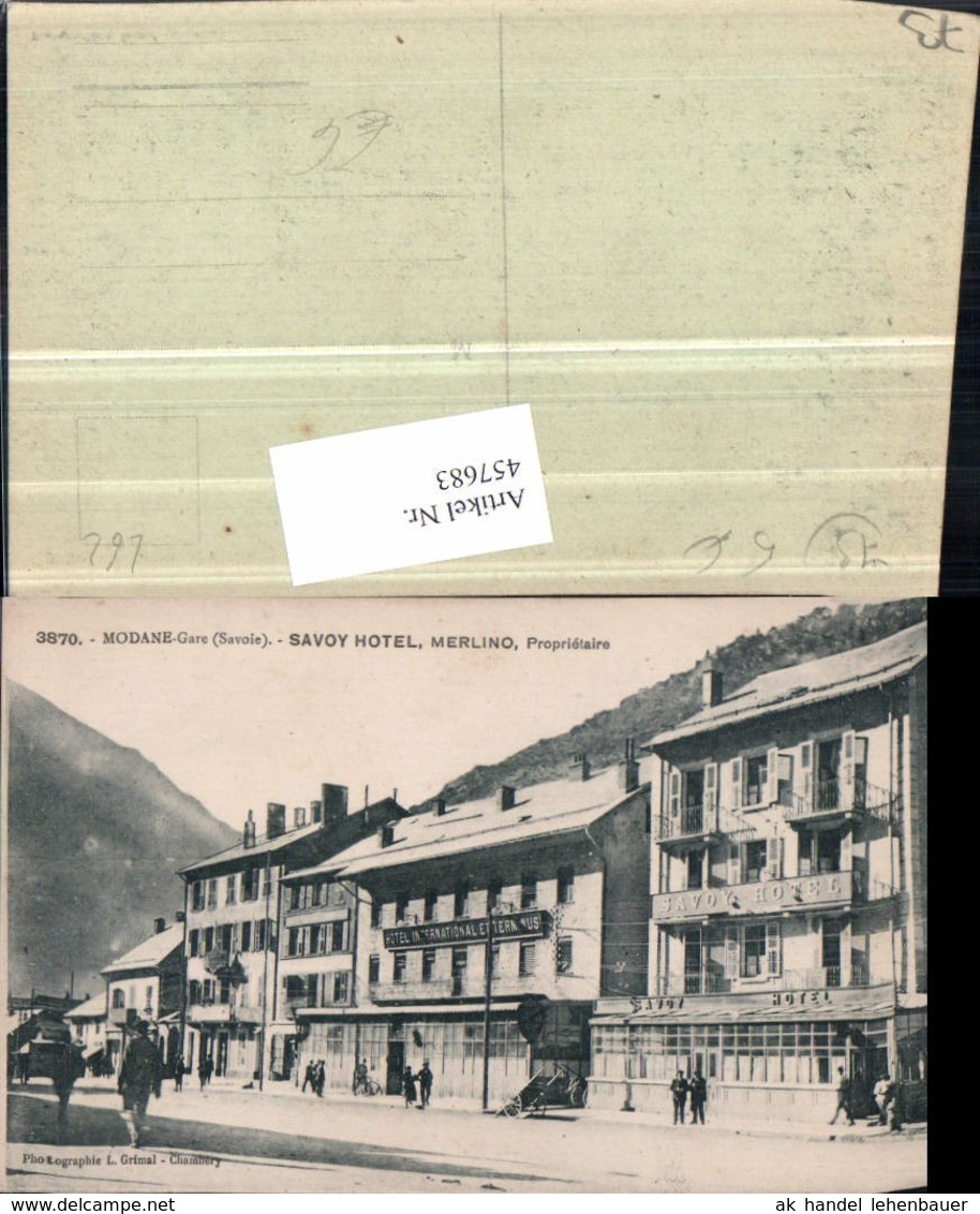 457683,Rhone-Alpes Savoie Modane Gare Savoy Hotel Merlino - Sonstige & Ohne Zuordnung