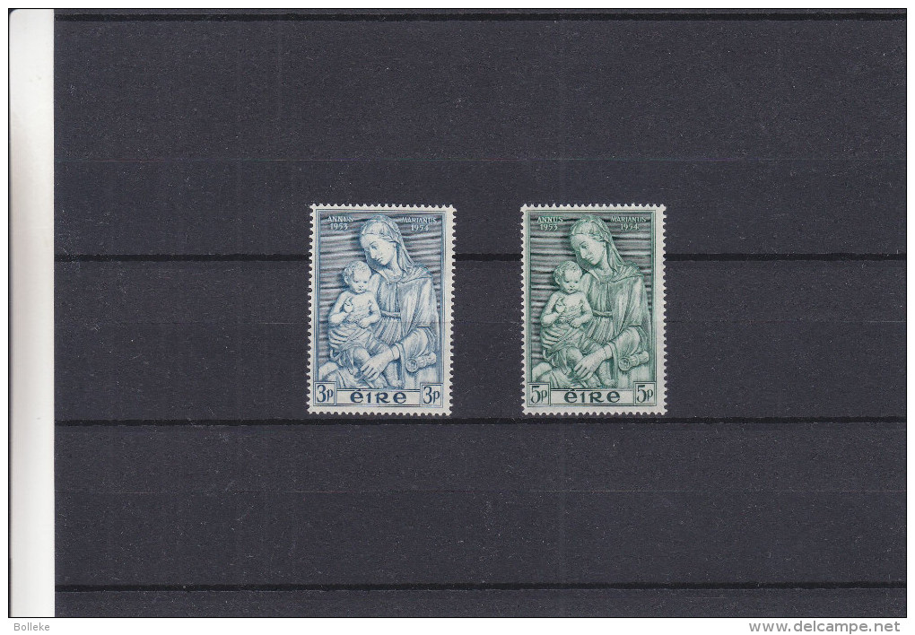 Irlande- Yvert 122 / 23 ** - MNH - Année Mariale - Vierge Et Enfant - Valeur 15,00 Euros - Neufs