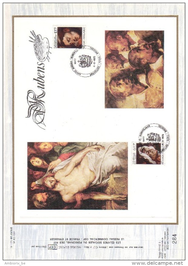 Carte Max CEF 1816-21 Rubens - 4 Cartes - 1971-1980