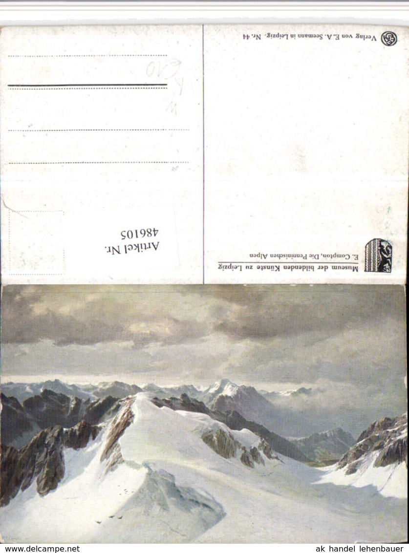 486105,K&uuml;nstler AK E. T. Compton Penninischen Alpen Penninikum Bergkulisse - Compton, E.T.