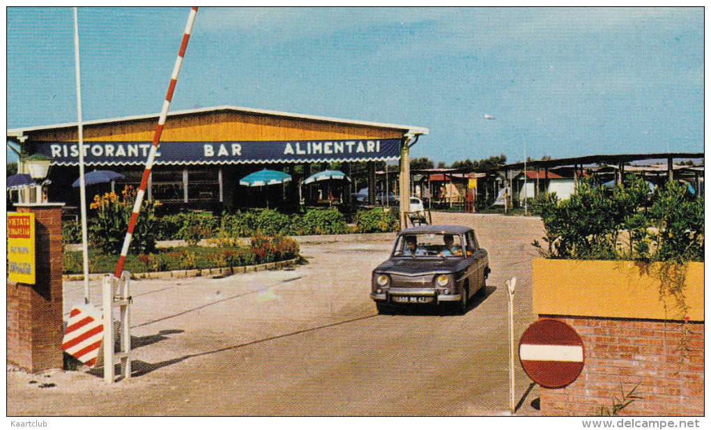 Vada - Livorno: RENAULT 8 - Ristorante Bar Alimentari - Camping 'Rada Etrusca' - (Italia) - Passenger Cars