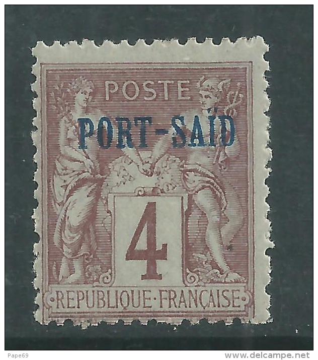 Port-Saïd N° 4 XX  Type Groupe : 4 C. Lilas-brun Sans Charnière, TB - Unused Stamps