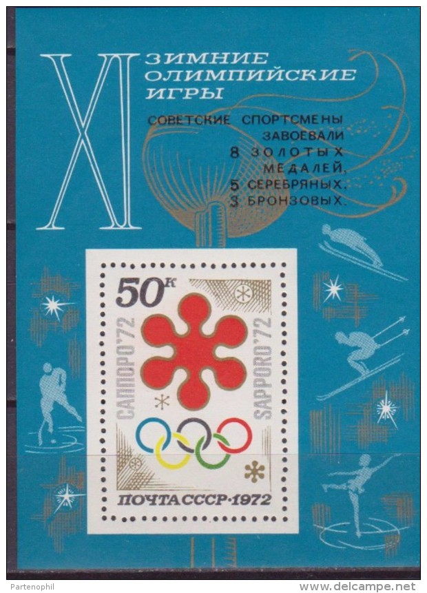 RUSSIA WINTER OLIMPIC SAPPORO OLIMPIADI INVERNALI SHEET  MNH - Winter 1972: Sapporo