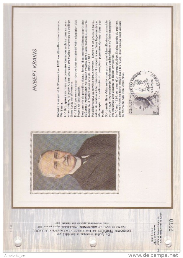 Carte Max CEF 1713 Journée Du Timbre - Hubert Krains - 1971-1980