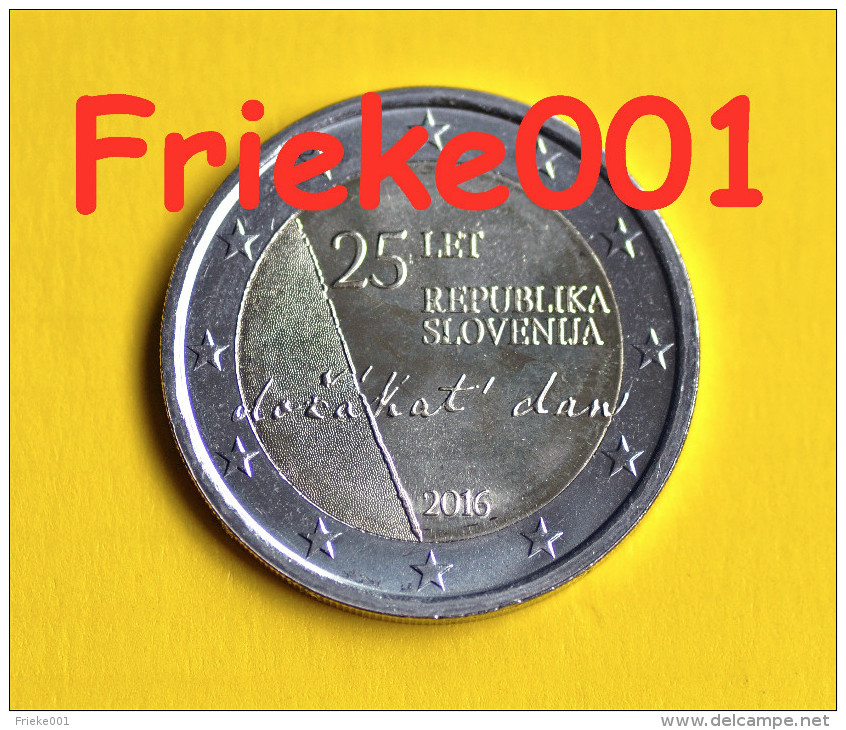 Slovenië - 2 Euro 2016 Comm.(25 Jaar Onafhankelijkheid) - Slovenia