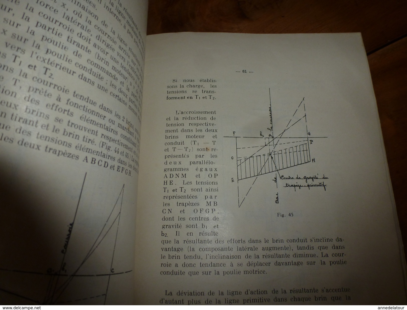 1923 COURROIES DE TRANSMISSION , par Henri Carlier , ingénieur en chef des Charbonnages de France et à Ressaix