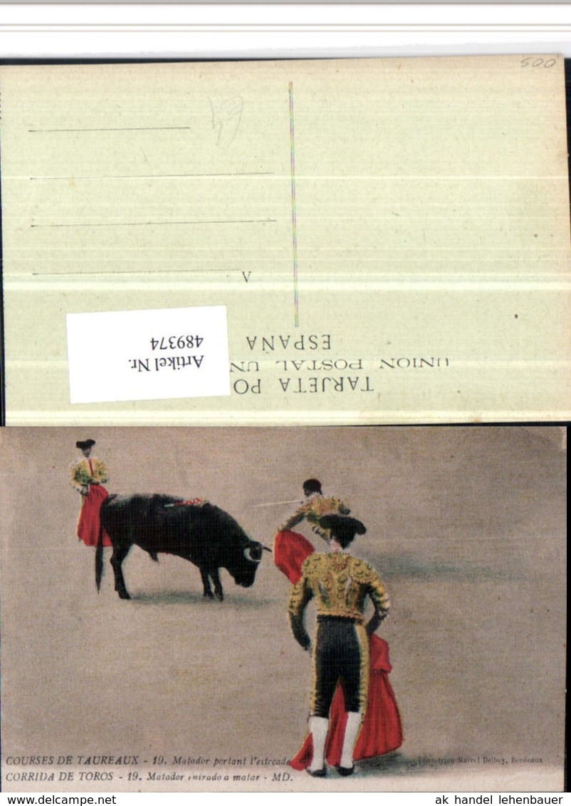 489374,Corrida De Toros Matador Entrado A Matar Stierkampf Stier - Stierkampf