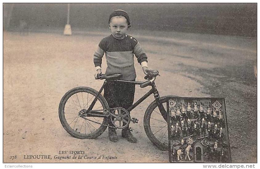 Sport.  Cyclisme  Lepoutre Gagnant De La Course D'enfants - Cyclisme