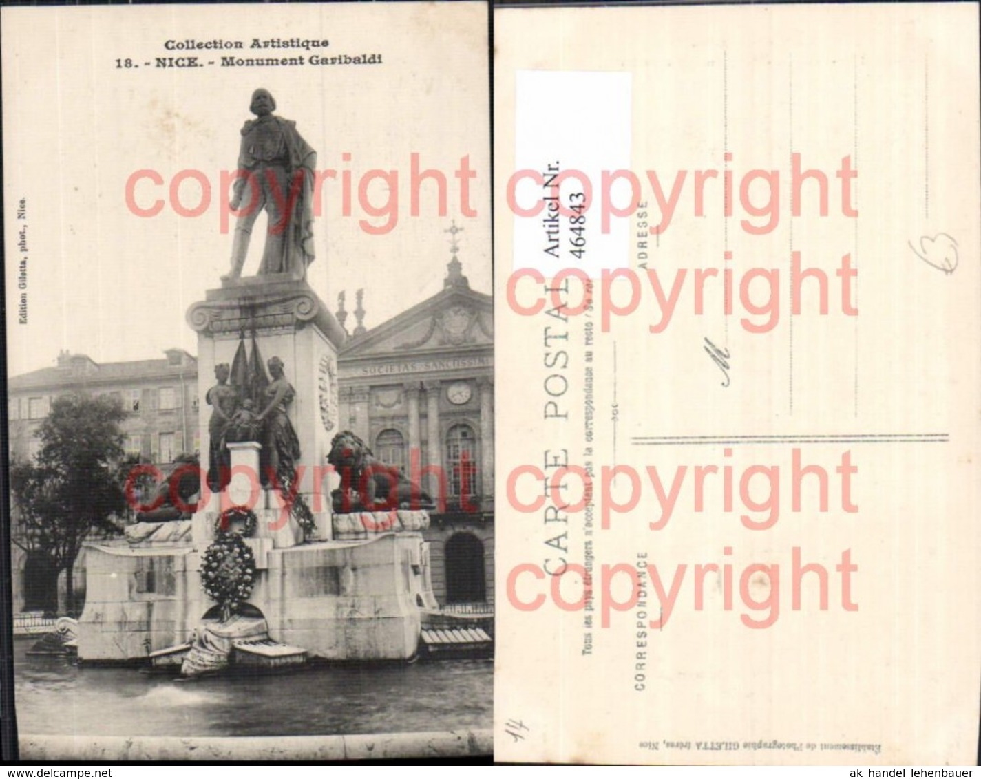 464843,Nice Nizza Statue Monument Garibaldi - Monuments