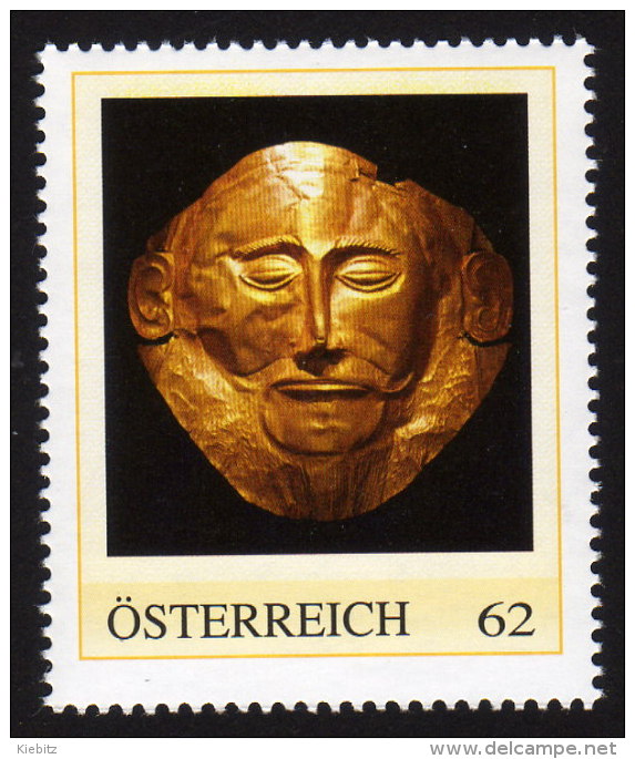 ÖSTERREICH 2012 ** Goldene Totenmaske Des Agamemnon - PM Personalized Stamp MNH - Archeologie