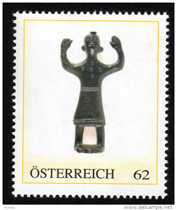 ÖSTERREICH 2012 ** ADORANT 5./4.Jh.v.Chr. Bronze / Fundort Imst, Parzinnspitze - PM Personalized Stamp MNH - Archäologie