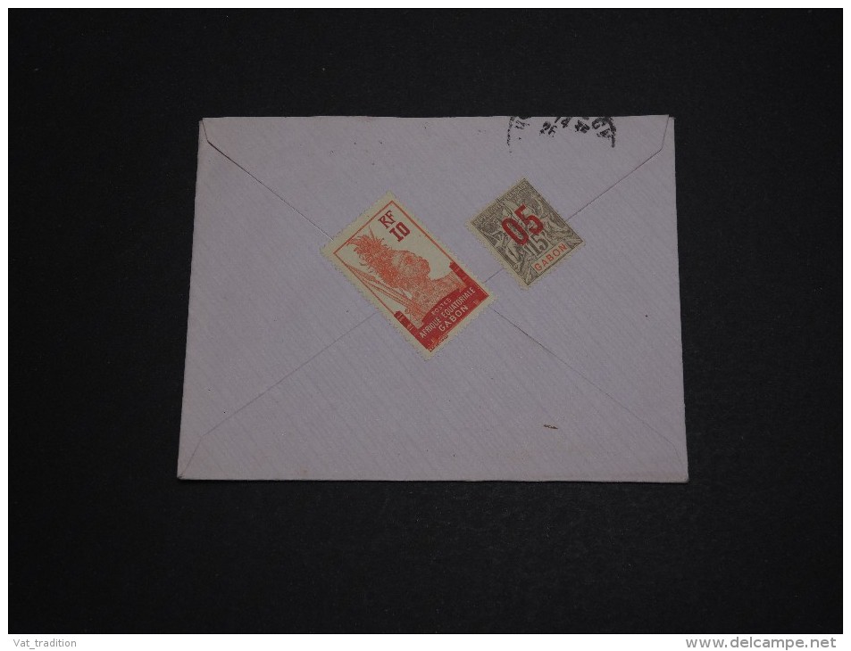 FRANCE / GABON - Enveloppe De Libreville Pour La France En 1917 , Affranchissement Au Verso - A Voir - L 948 - Covers & Documents