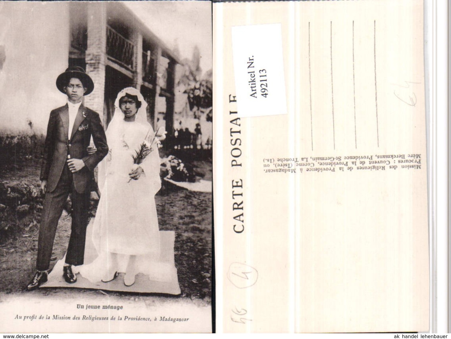 492113,Madagaskar Hochzeit Brautpaar Hut Schleier - Hochzeiten