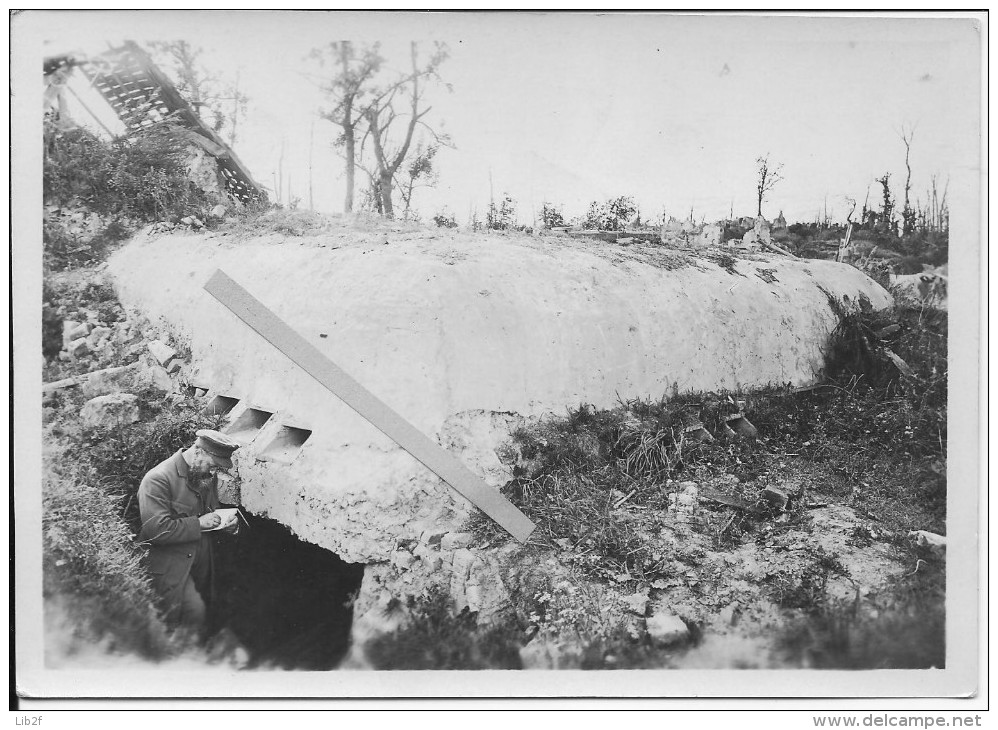 22/09/1917 Monchy Aux Bois Pas De Calais Bunker Blockhaus Allemand Unterstand 1 Photo 14-18 Ww1 - War, Military