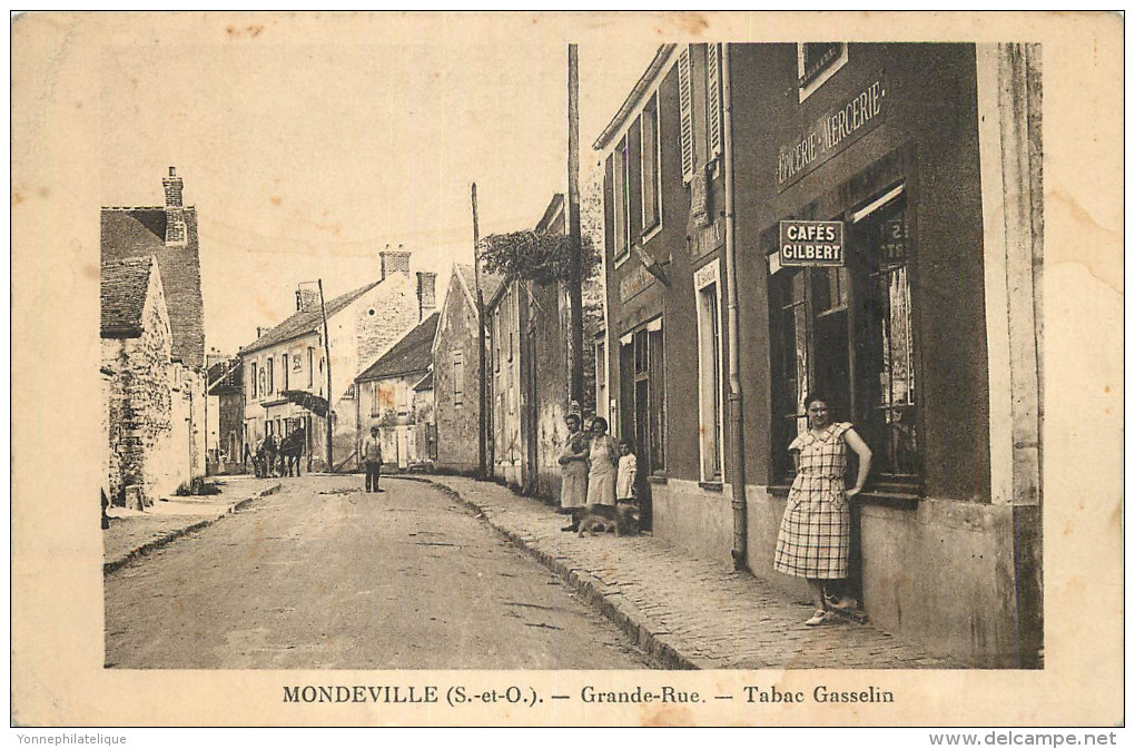 78 - MONDEVILLE - Grande Rue - Tabac Gasselin - Autres & Non Classés