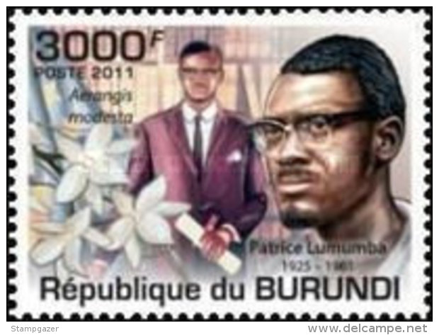 BURUNDI 2011 African Personalities 4 Values Set + Miniature Sheet MNH - Ungebraucht