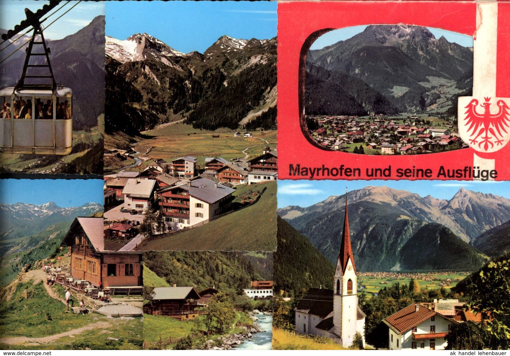 493565,Leporello Sammelmappe 12 Fotos Ansichten Mayrhofen U. Seine Ausfl&uuml;ge Typen Sei - Sonstige & Ohne Zuordnung