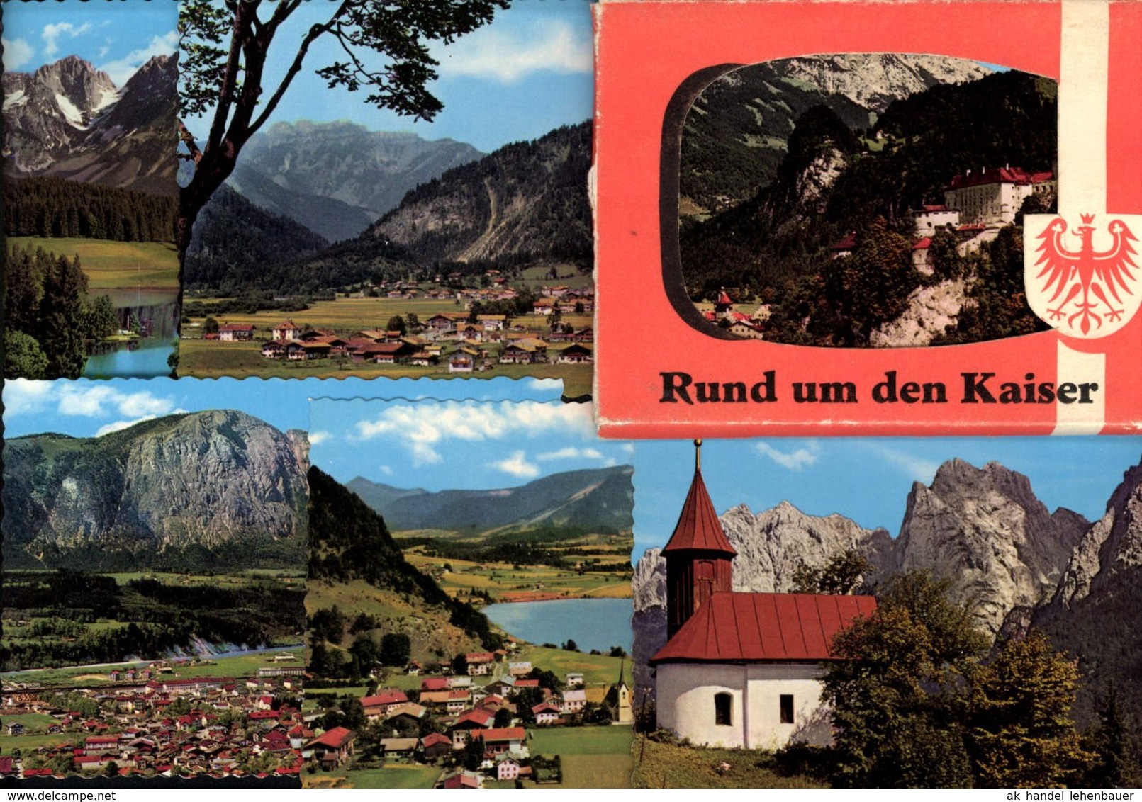 493566,Leporello Sammelmappe 10 Fotos Ansichten Rund Um D. Kaiser Kufstein Kaisertal - Sonstige & Ohne Zuordnung