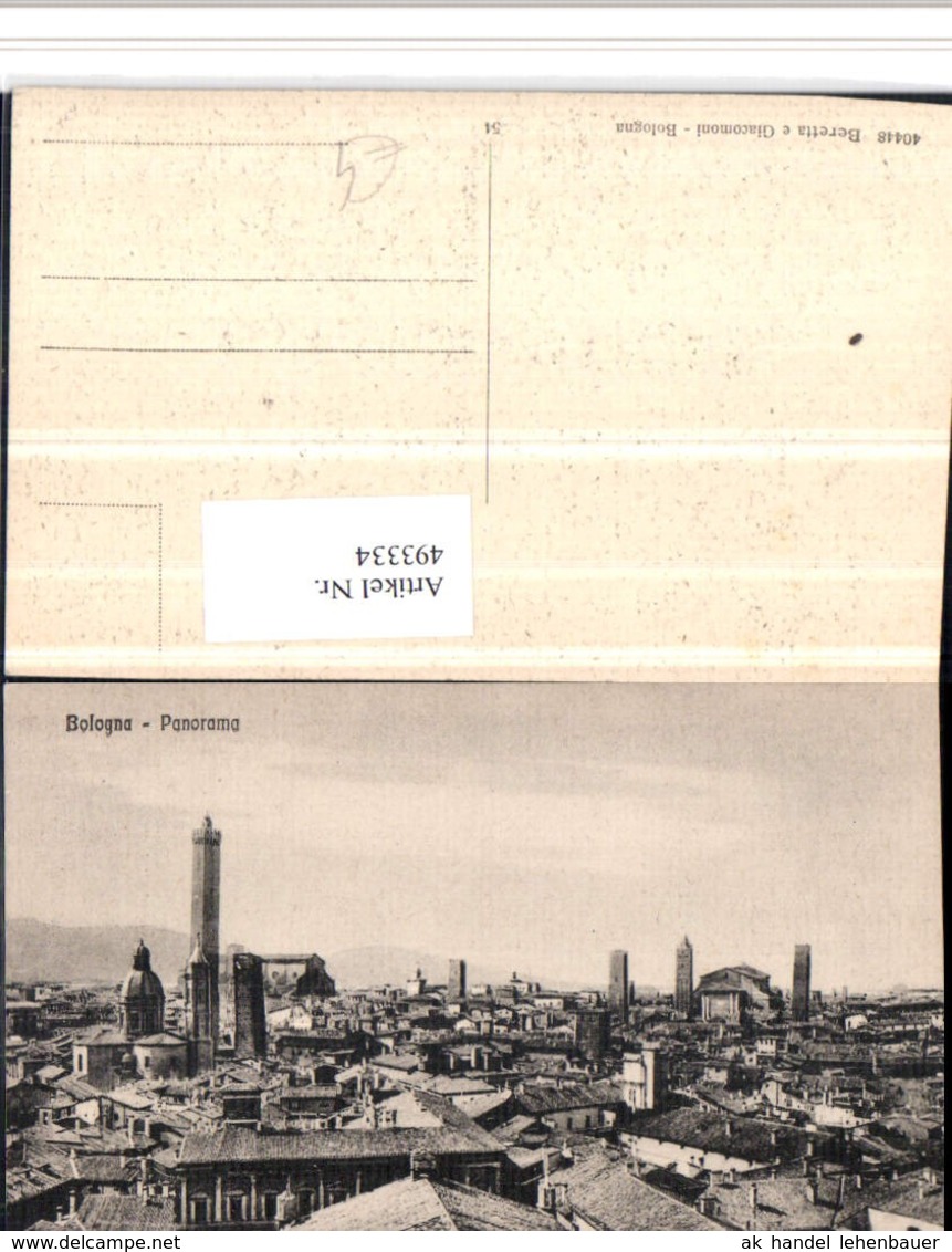 493334,Emilia-Romagna Bologna Panorama Teilansicht - Bologna
