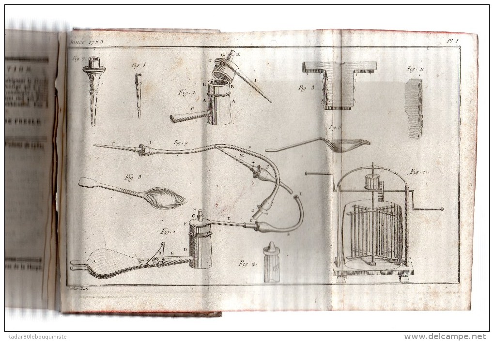 Bibliothèque Physico-économique,instructive ,Amusante,recueillie En 1783.Seconde Année.3 Planches.8 & 441 Pp.1784.in-12 - 1701-1800