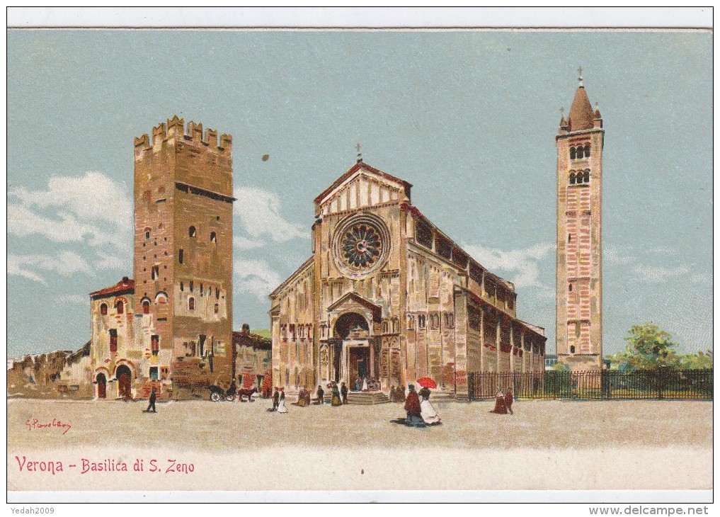 ITALY POSTCARDS  VERONA-BASILICA DI S.ZENO - Sonstige & Ohne Zuordnung