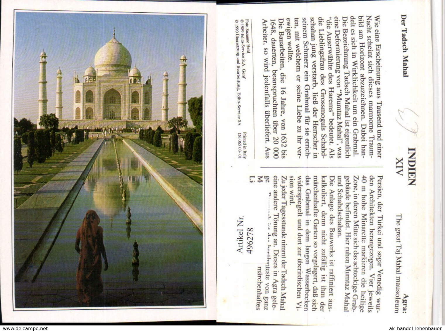 496278,India Agra Tadsch Taj Mahal Mausoleum - Indien