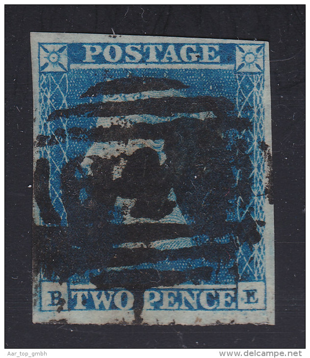 GB 2Pence Blau Ung. Mi#4 Entwertet - Used Stamps
