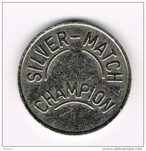 °°° PENNING   SILVER - MATCH  CHAMPION - Elongated Coins