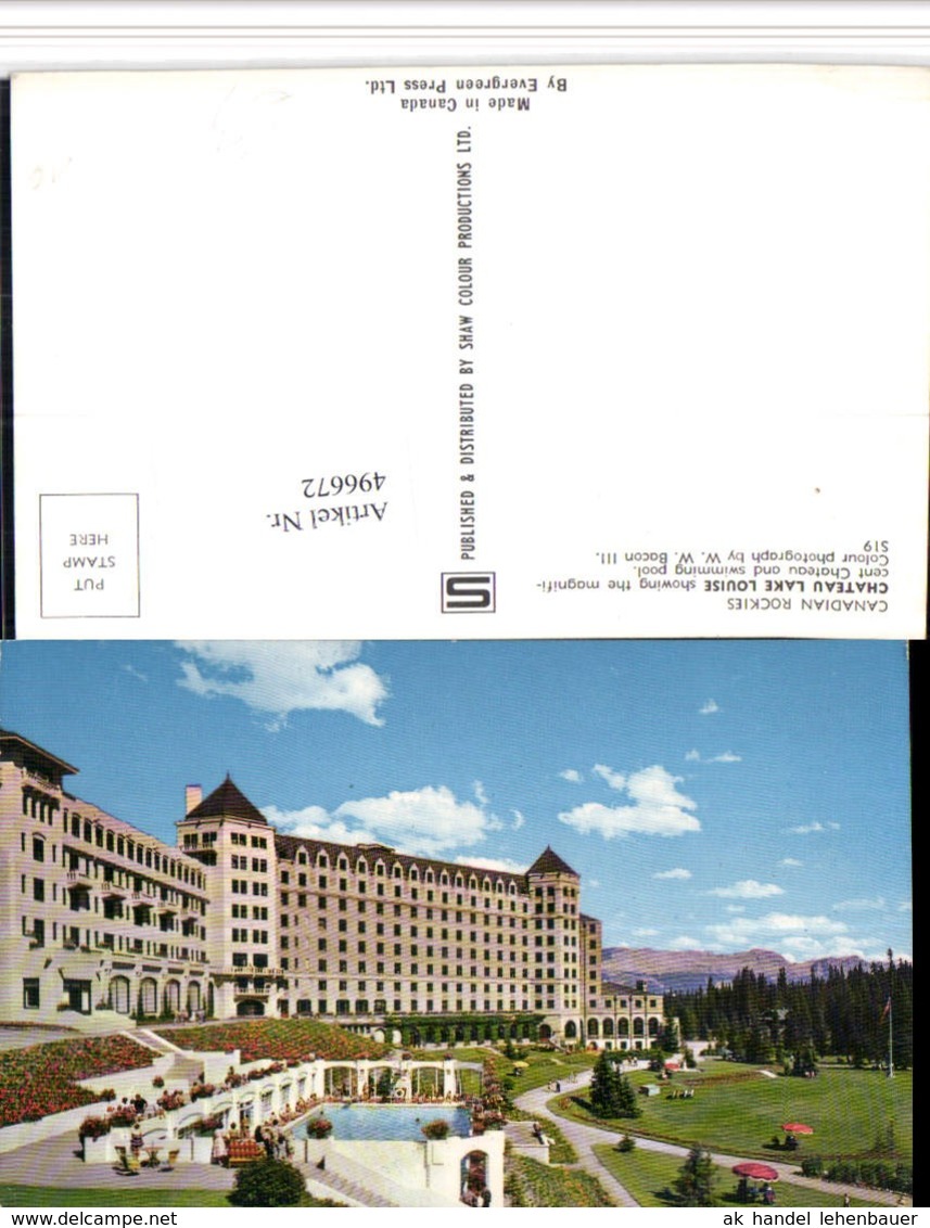 496672,Alberta Chateau Lake Louise Hotel Pool - Sonstige & Ohne Zuordnung