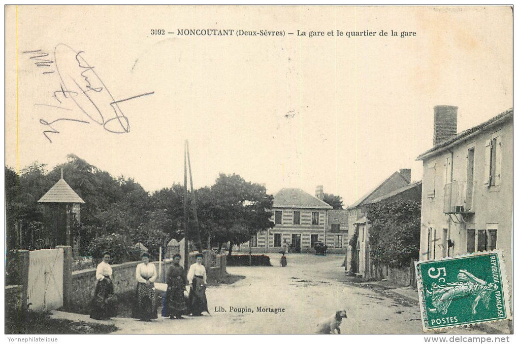 79 - MONCOUTANT - Gare - Chemin De Fer - Quartier De La Gare - Moncoutant