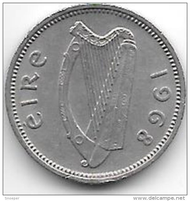 Ireland  3 Pence   1968  Km 12a    Xf+ - Irlande