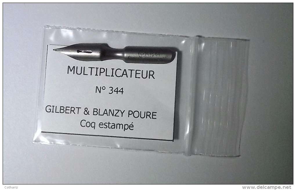 PLUME MULTIPLICATEUR N° 344 Avec Coq Estampé   Blanche GILBERT  BLANZY POURE - Pens