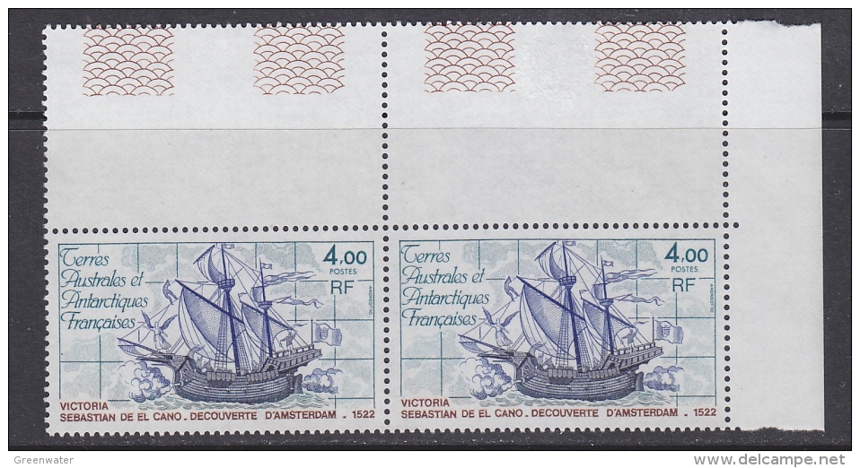 TAAF 1979 Ship "Victoria" 1v Pair ** Mnh (TA202A) - Ongebruikt