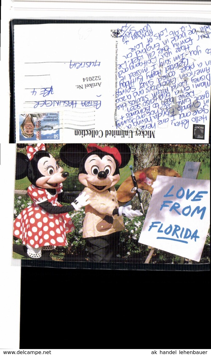 522014,Florida Comic Mickey Mouse U. Minni Maus Farbpalette Staffelei - Bandes Dessinées