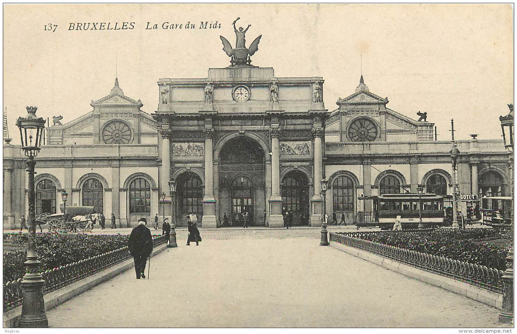 BRUXELLES   LA GARE DU MIDI    TRAMWAY - Vervoer (openbaar)