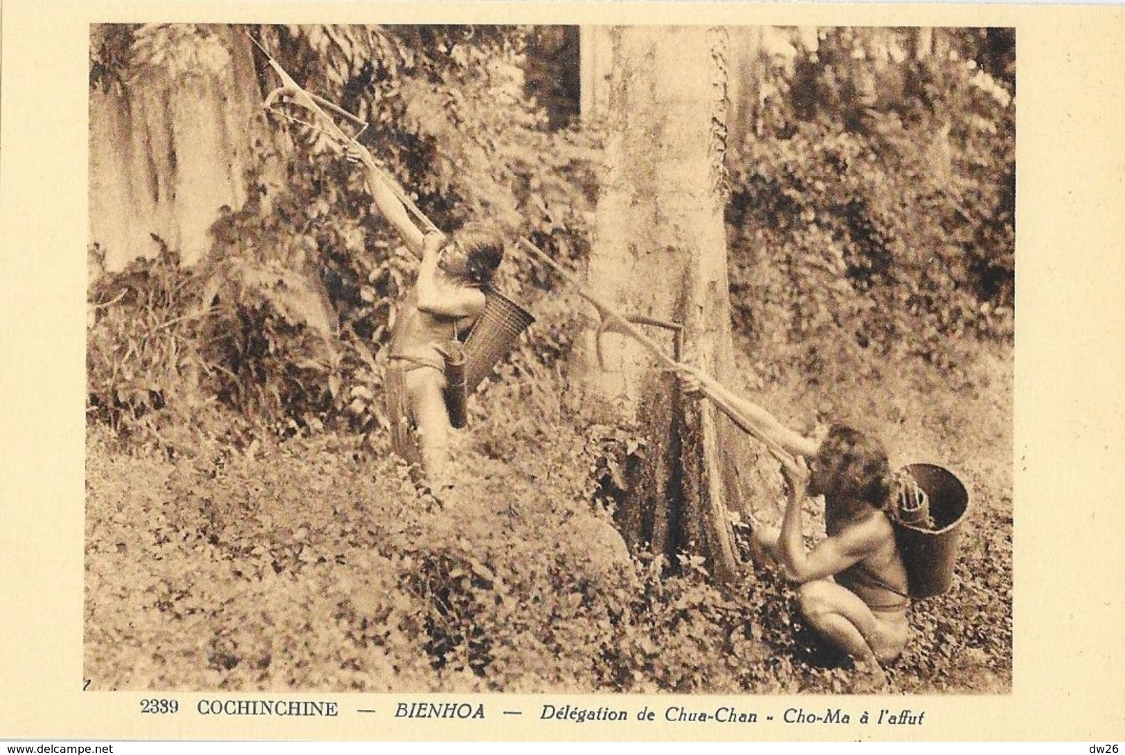 Cochinchine - Bienhoa - Délégation De Chua-Chan à L'affut - Edition Nadal - Carte Non Circulée - Asien