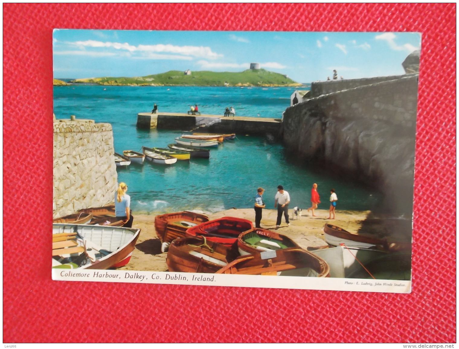 Photo John Hinde  Ireland Co Dublin Coliemore Harbour Dalkey 1968 - Autres & Non Classés