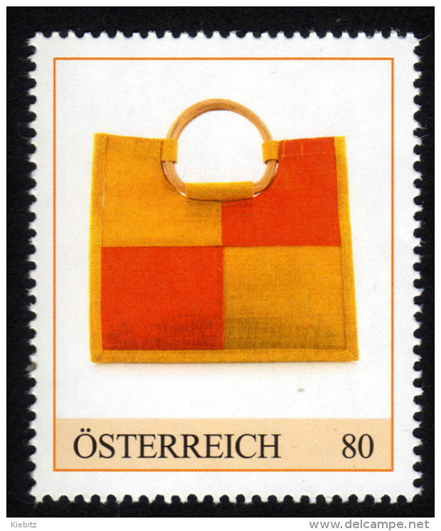 ÖSTERREICH 2015 ** Stofftasche 70er Jahre - PM Personalisierte Marke MNH - Textil