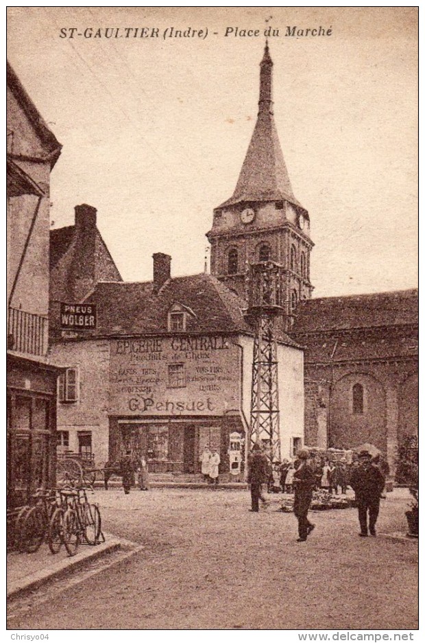 67Aa    36 Saint Gaulthier Place Du Marché Pub Kub Et Pneus Wolber - Autres & Non Classés