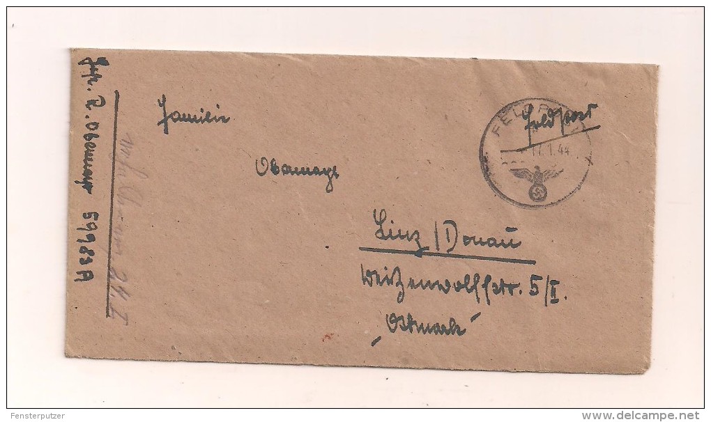 Feldpostbrieft Mit Original- Inhalt 17.1.1944 Von FP-Nr.59983 A Von Rußland - Briefe U. Dokumente